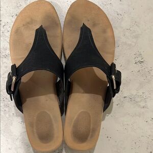 Market & Spruce White Sandals with Adjustable Straps